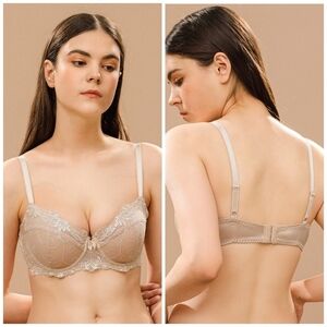NUDE lace unlined bra size 44D